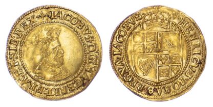 James I, Gold Crown, Second Coinage About Extremely Fine