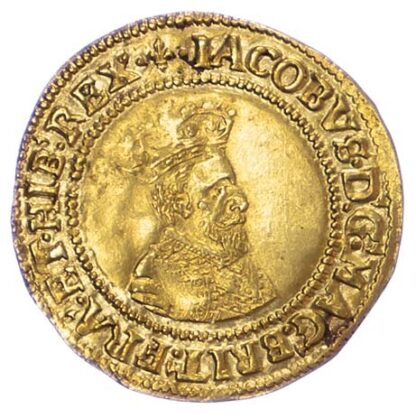 James I, Gold Crown, Second Coinage About Extremely Fine