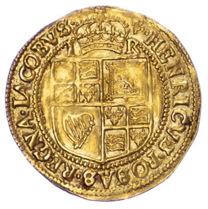 James I, Gold Crown, Second Coinage About Extremely Fine
