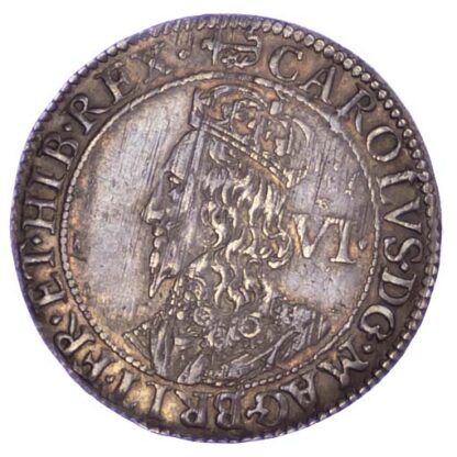 Charles I, Sixpence, Briot’s second milled issue (1638-39)
