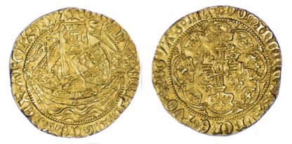 Henry VI Half Noble Calais Mint S1807 EF