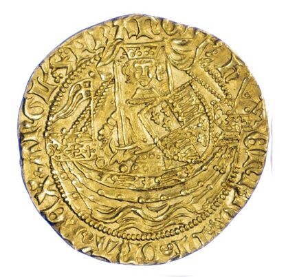 Henry VI Half Noble Calais Mint S1807 EF