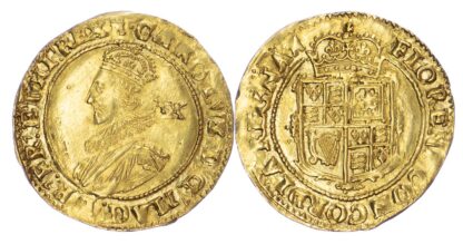 Charles I Unite Tower Mint, group B, class 1a