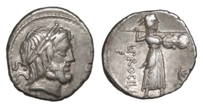 L Procilius, Silver Denarius