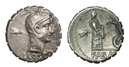 L. Roscius Fabatus, Silver Denarius