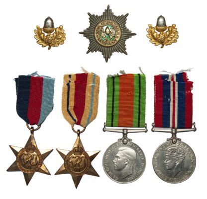 An Officers WW2 North Africa group of 4 to Captain Robert S Tillard Cooke