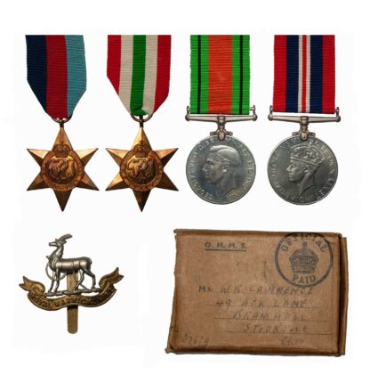 WW2 Italy Campaign group of 4 to Mr W.R. Lawrence