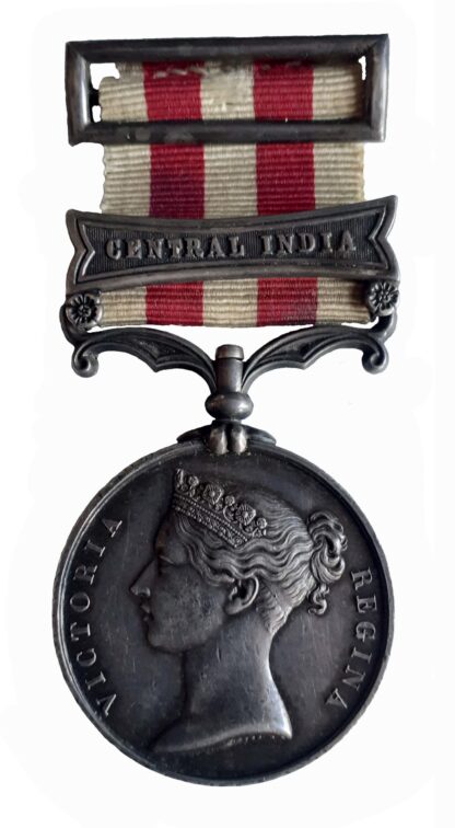 Indian Mutiny Medal 1857-58, one clasp to William Passfield