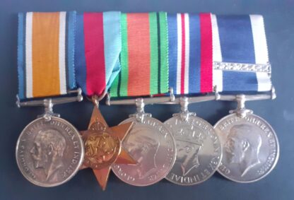 A Royal Marines Group of five to Marine Edward Moat