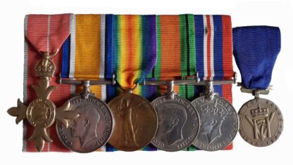 The Great War, WW2 OBE to Commander Geoffrey Ernest Lyne Veale