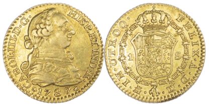 Spain, Carlos III, 1 Escudo 1787