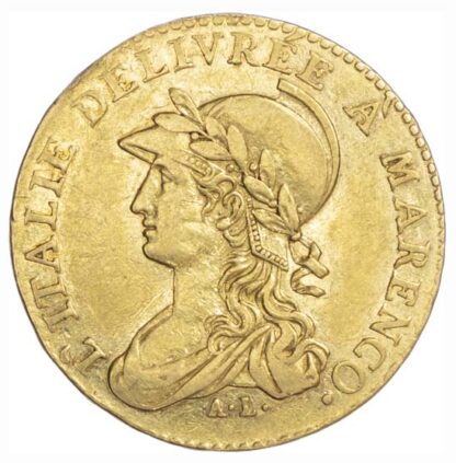 Italy, Piedmont Republic, Napoleon, 20 Francs