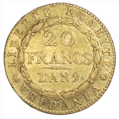 Italy, Piedmont Republic, Napoleon, 20 Francs