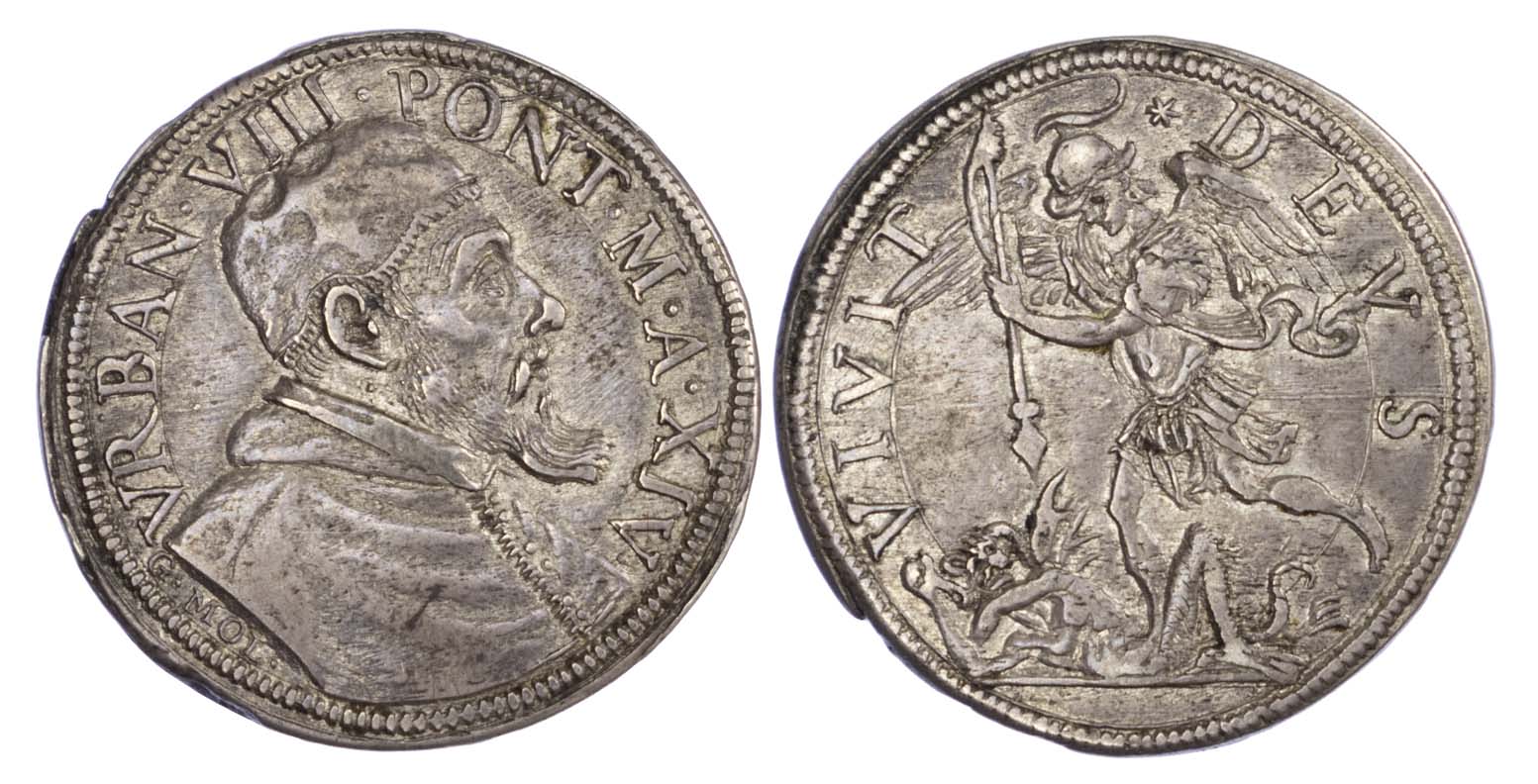 Italy, Papal States, Urban VIII (1623-44), silver Testone