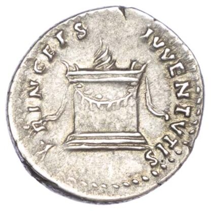 Domitian as Caesar, Silver Denarius