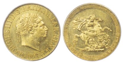 George III (1760-1820), 1817 Sovereign