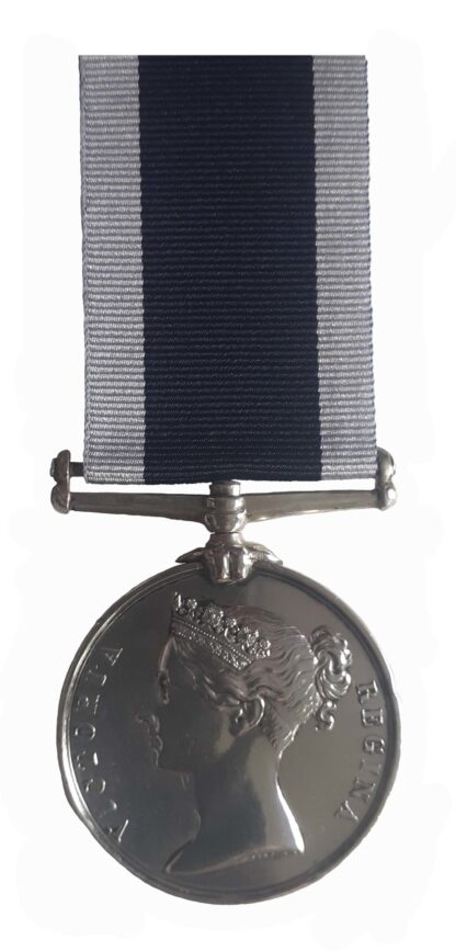 Royal Navy Long Service & Good Conduct Medal, QVR, 1877-1901, to Corporal Jas. Bishop