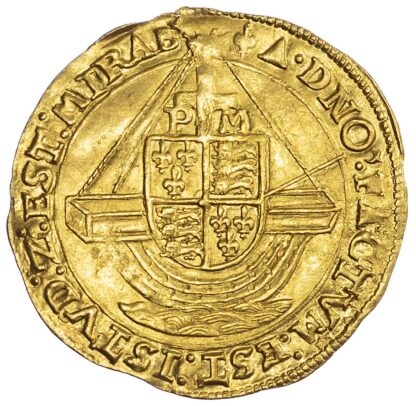 Philip and Mary (1554-58), Gold Angel, Class IV