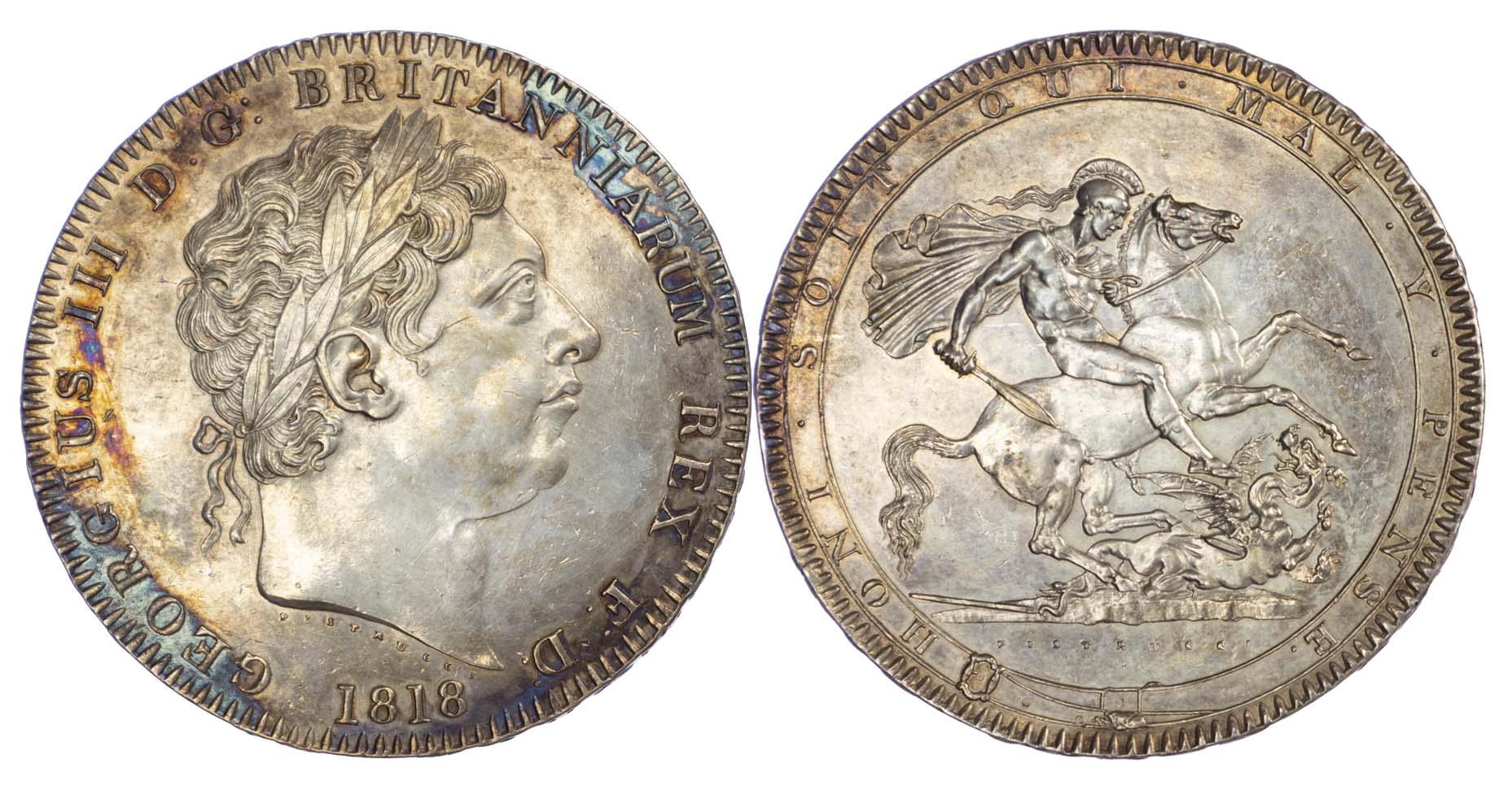 George III (1760-1820), 1818 LIX Crown