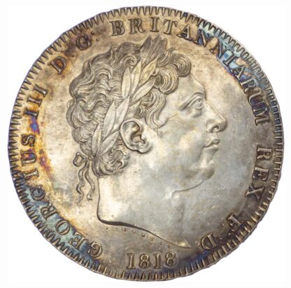 George III (1760-1820), 1818 LIX Crown