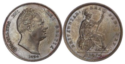 William IV (1830-37), Penny, 1834