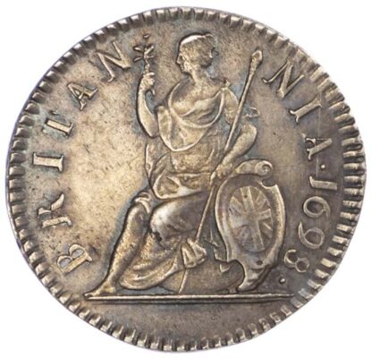William III (1694-1702), Silver Proof Farthing, 1698