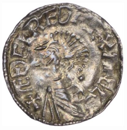 Aethelred II (978-1016), Long Cross type Penny, Chester mint