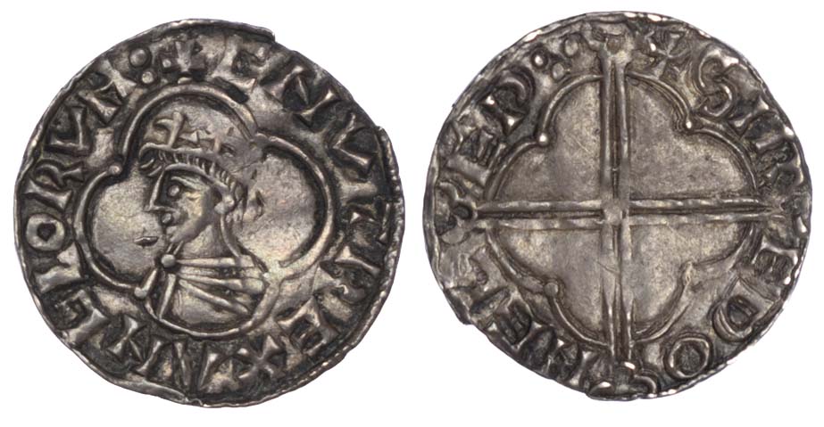 Canute (1016-35), Quatrefoil Penny, Gloucester mint