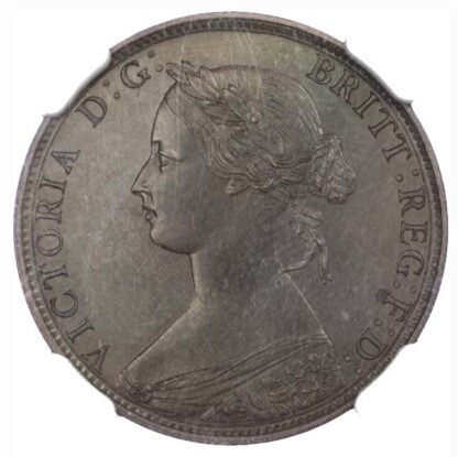 Victoria (1837-1901), 1861, Proof Halfpenny (PF 63 BN)
