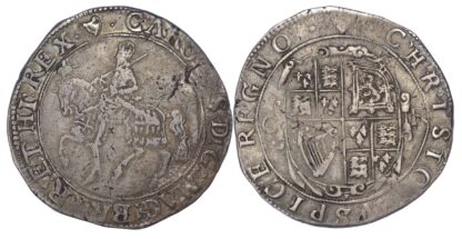 Charles I (1625-49) Halfcrown, Type IIc, mintmark Harp