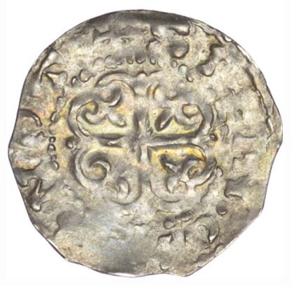Stephen (1135-54), defaced obverse die Penny, Nottingham.