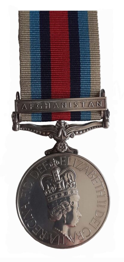 Operational Service Medal, clasp Afghanistan to Private N. S. Robinson