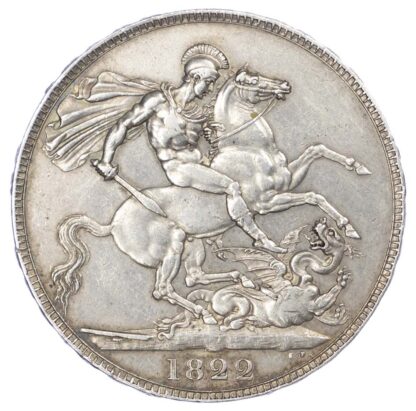 George IV (1820-1820), 1822 Crown, Tertio