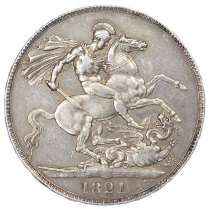 George IV (1820-1830), 1821 Crown, Secundo Edge