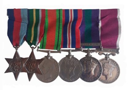 A WW2 Japanese Prisoner of War post-war Palestine Long Service Group of 6 to W.O. 2 Company Sergeant Major George Frank Adams