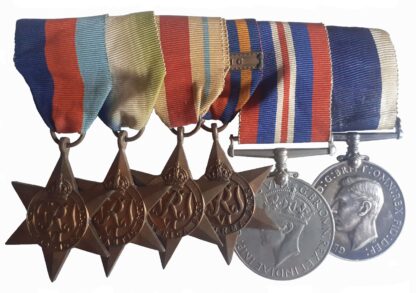 A Good WW2 Royal Navy Long Service Group of 6 to Petty Officer W.H.G. Conduit