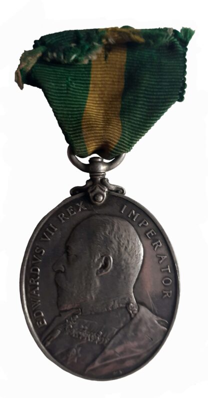Territorial Force Efficiency Medal, Edward VII, to Serjeant J. Lindsell