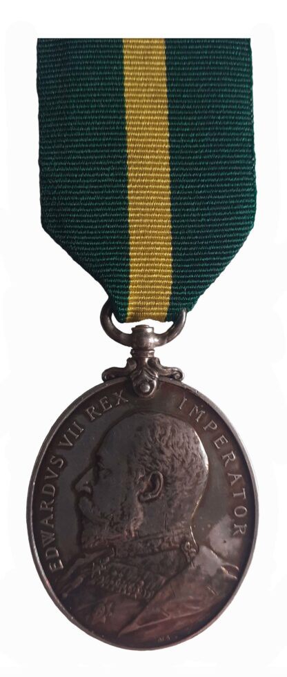 Territorial Force Efficiency Medal, Edward VII, to Serjeant J. McKenna