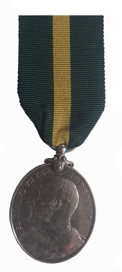 Territorial Force Efficiency Medal, EVII, to Serjeant W.H. Flood