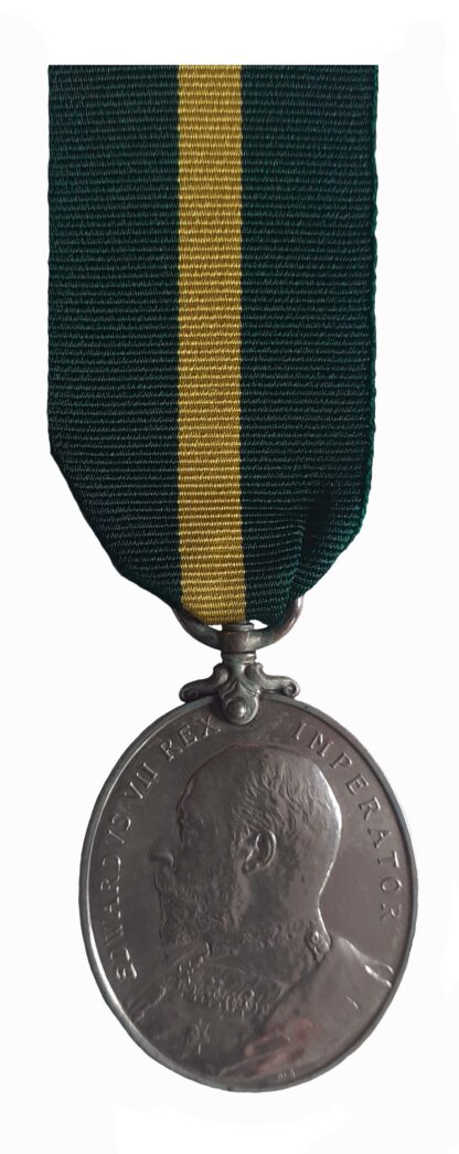 Territorial Force Efficiency Medal, Edward VII, to Battery Quarter Master Serjeant T.H. Shepherd