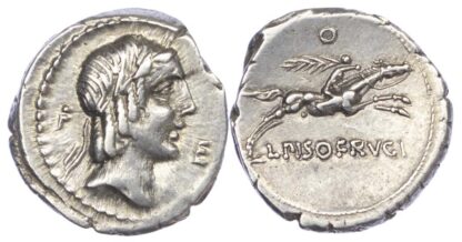 L. Calpurnius Piso, Silver Denarius
