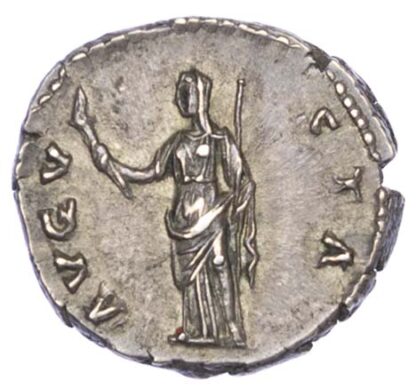 Diva Faustina Senior, Silver Denarius