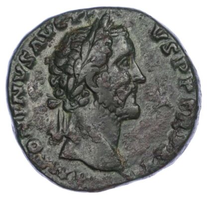 Antoninus Pius, Brass Sestertius, Temple Type
