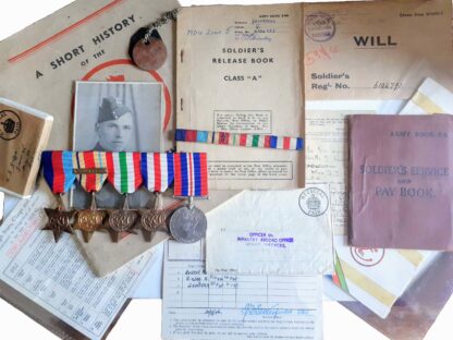 World War II, 8th Army, El Alamein, Salerno Landings, D Day Landings Casualty Group to Sergeant Gerald Griffiths