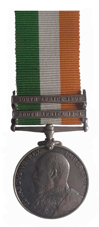 King's South Africa Medal, two clasps, to Private A. Munro