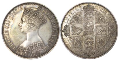 1847 Gothic Victoria Crown About as Struck