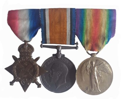 An Unusual 1914 Star Trio to the Last Surviving Veteran of the Town of Alsager, Cheshire, to Serjeant Walter James Hollinshead