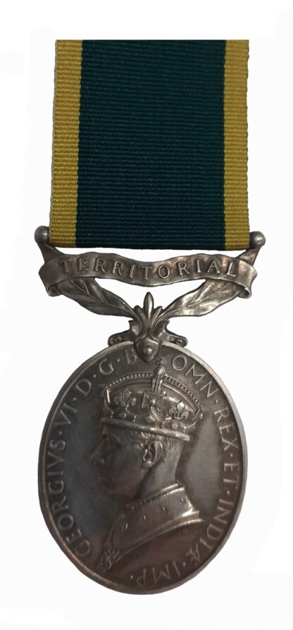 Efficiency Medal, GVIR territorial Suspender to Private L.J. Wright