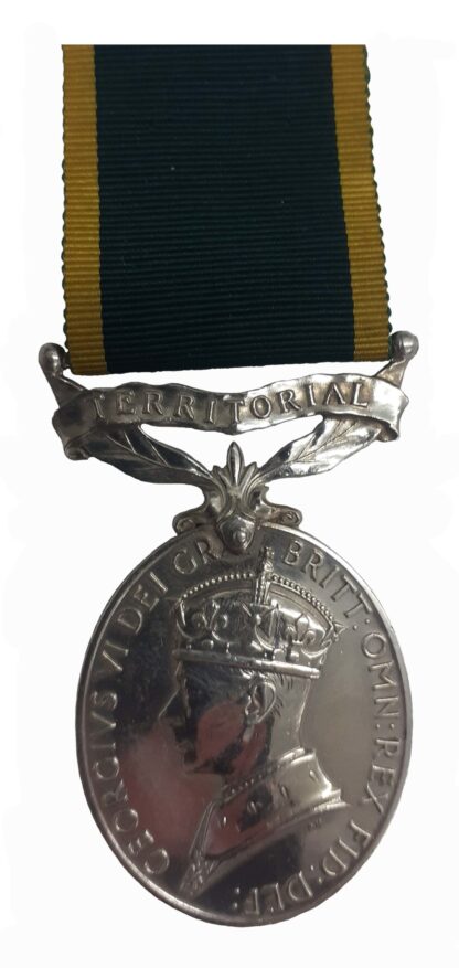 Efficiency Medal, GVIR Territorial Suspender to Corporal H.W. Swales
