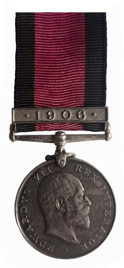 Natal Rebellion Medal, clasp 1906, to Trooper H. Smeeton